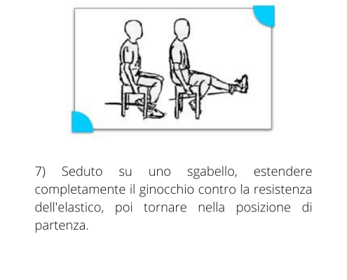 Esercizi per il ginocchio con elastici 11